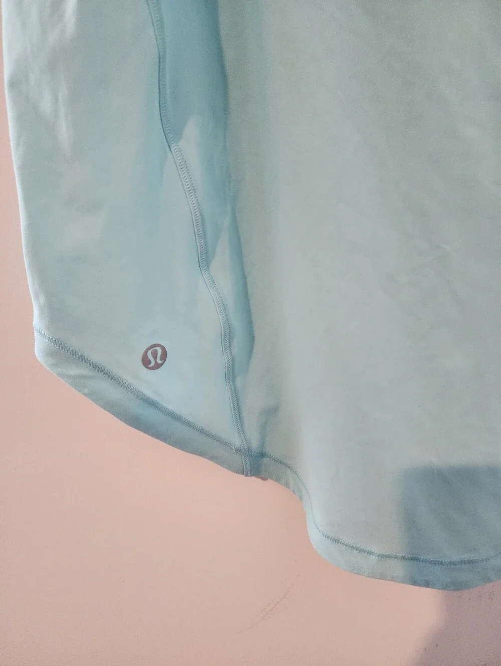 Lululemon Sculpt Tank Top Women Size ? Light Blue Mesh Back Vent Activewear READ